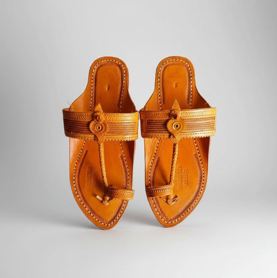 Abhijit | Men | Leather Kolhapuri Chappal image 3