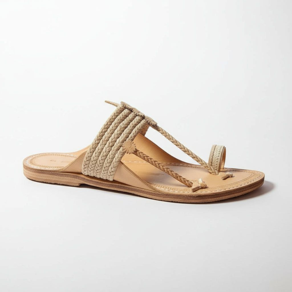 The String Light | Men | Leather Kolhapuri Chappal image 2