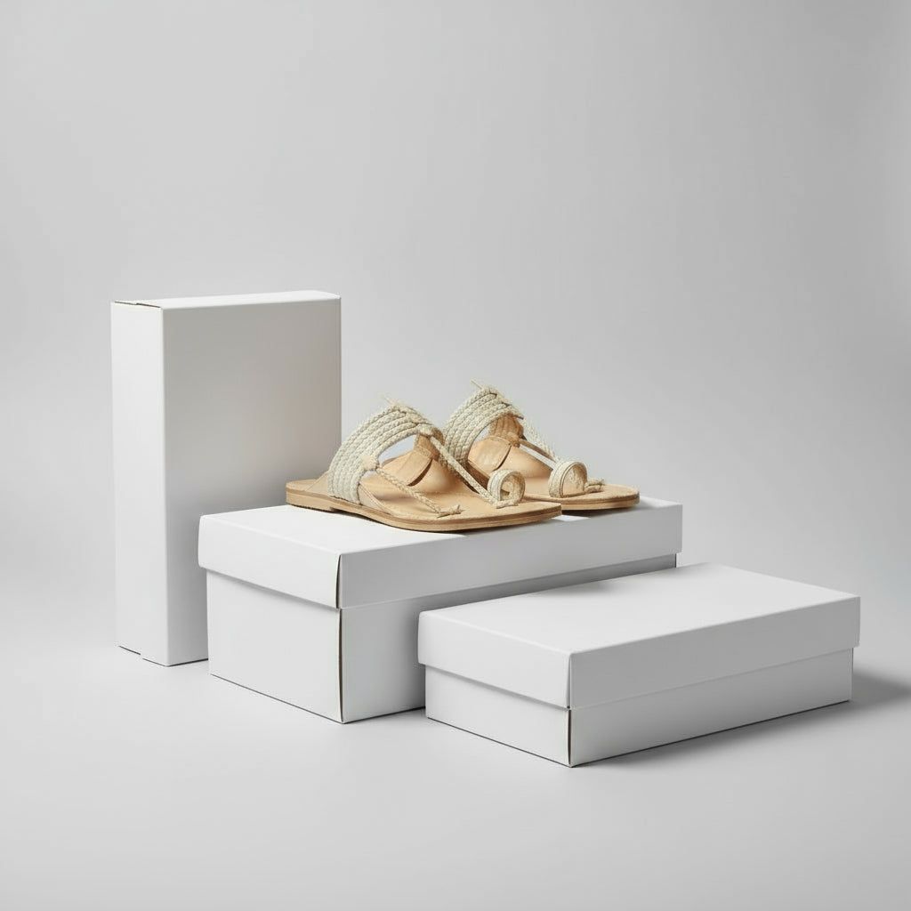 The String Light | Men | Leather Kolhapuri Chappal image 3
