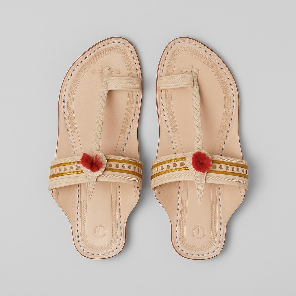 Rajaram | Men | Leather Kolhapuri Chappal