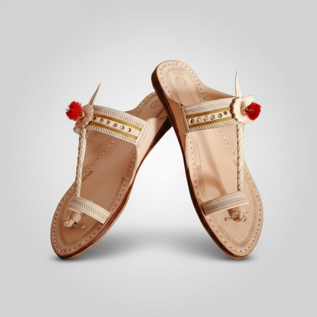 Rajaram | Men | Leather Kolhapuri Chappal image 2