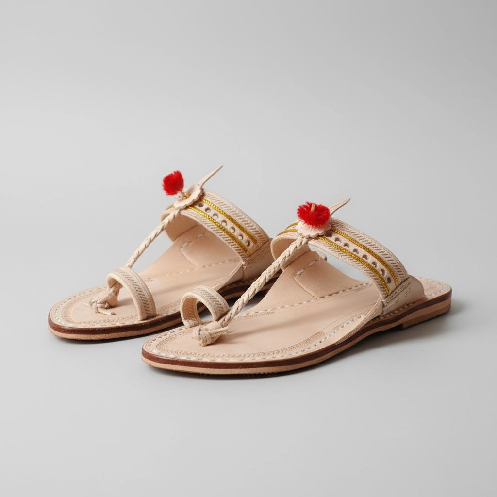 Rajaram | Men | Leather Kolhapuri Chappal image 3