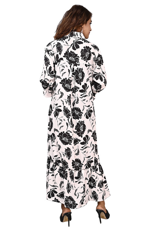 Digital Printed Tunic Dress For Women In (BLACK & White) Colour image 9