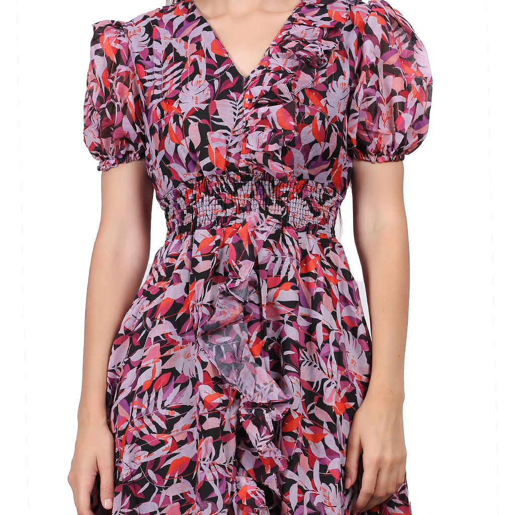 Multicolor Knee Maxi Dress image 2
