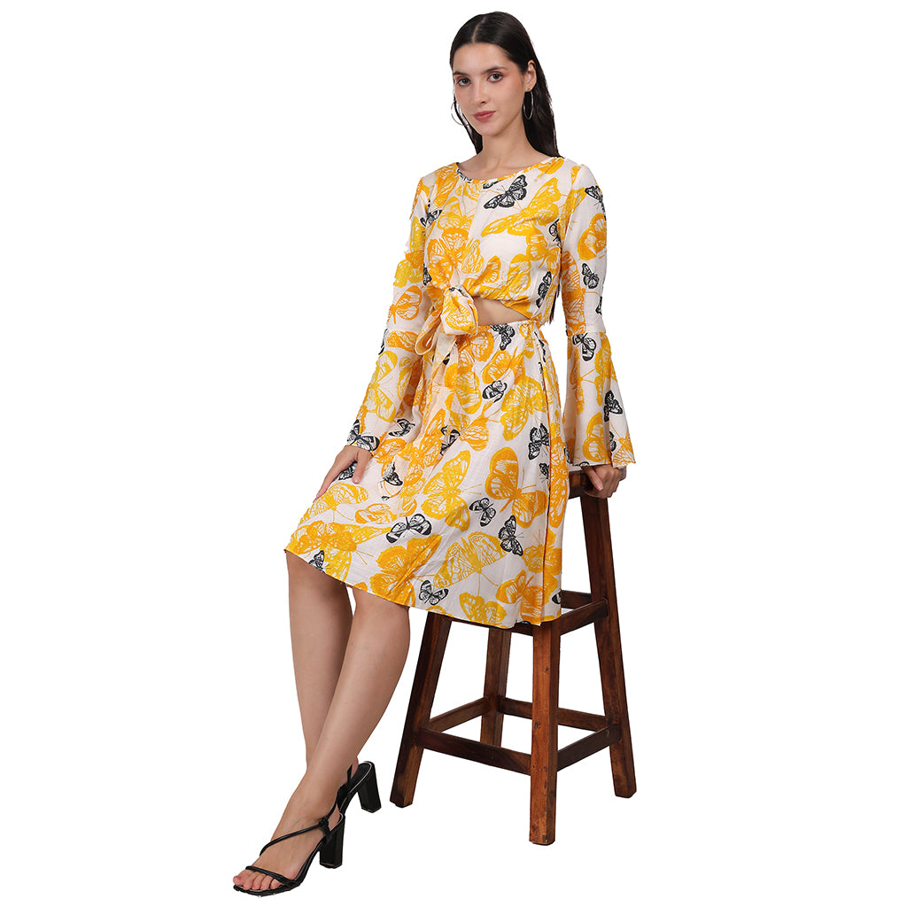 Yellow Knee Dress image 2