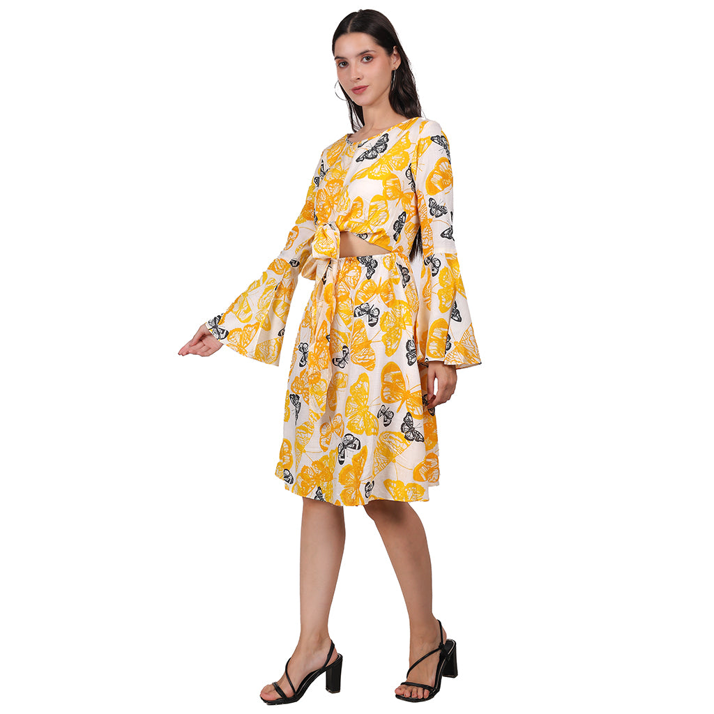 Yellow Knee Dress image 3