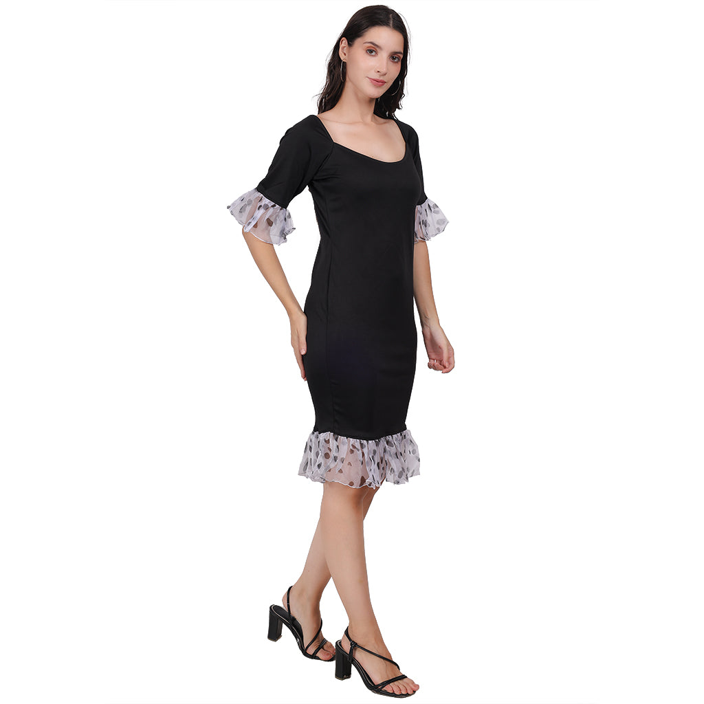 Black Body Con Dress image 5