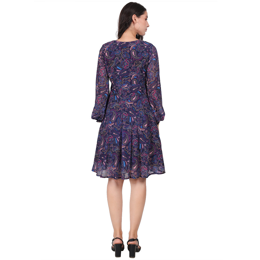Blue Western Dress image 3
