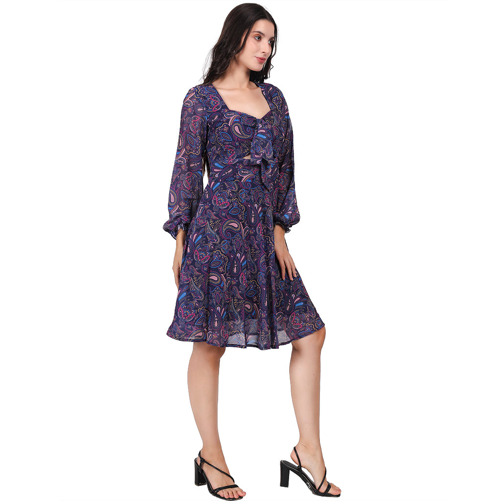 Blue Western Dress image 5
