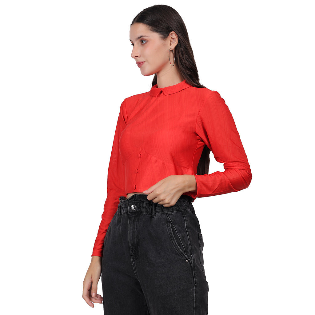 Red Crop Top image 5