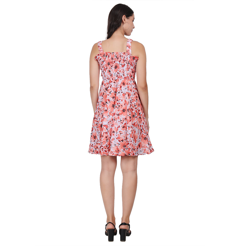Peach Dress Knee Dress image 4