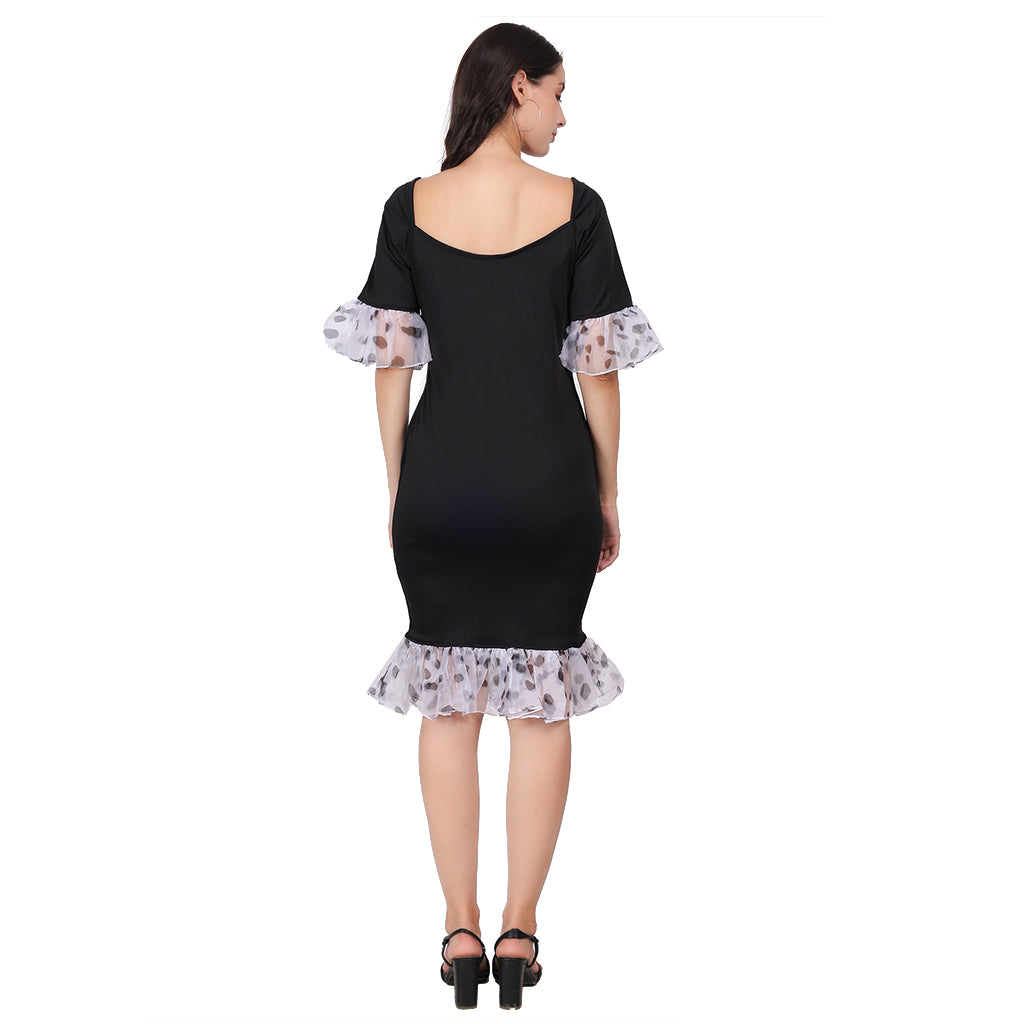 Black Body Con Dress image 4