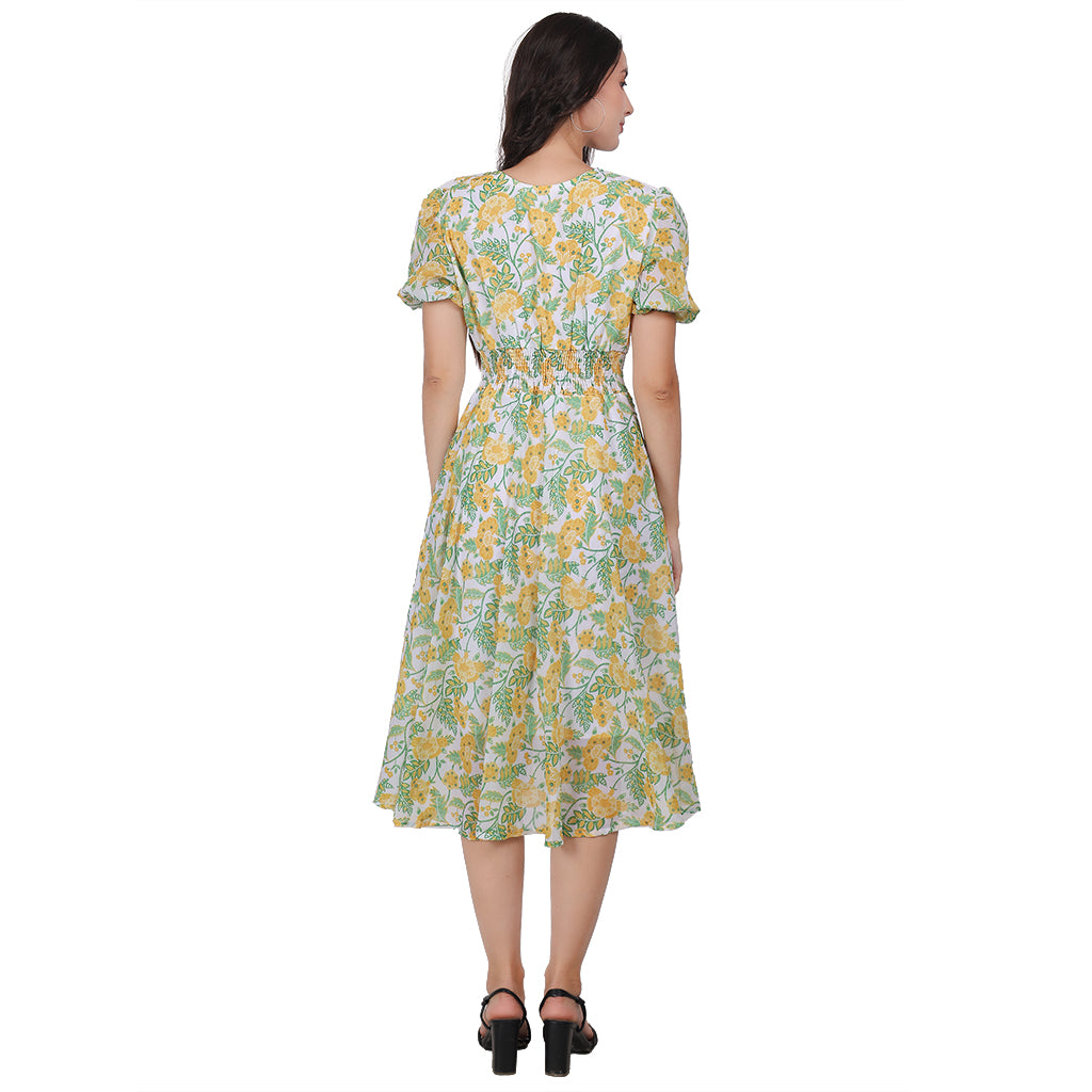 Western Dress Limeon Yellow image 4