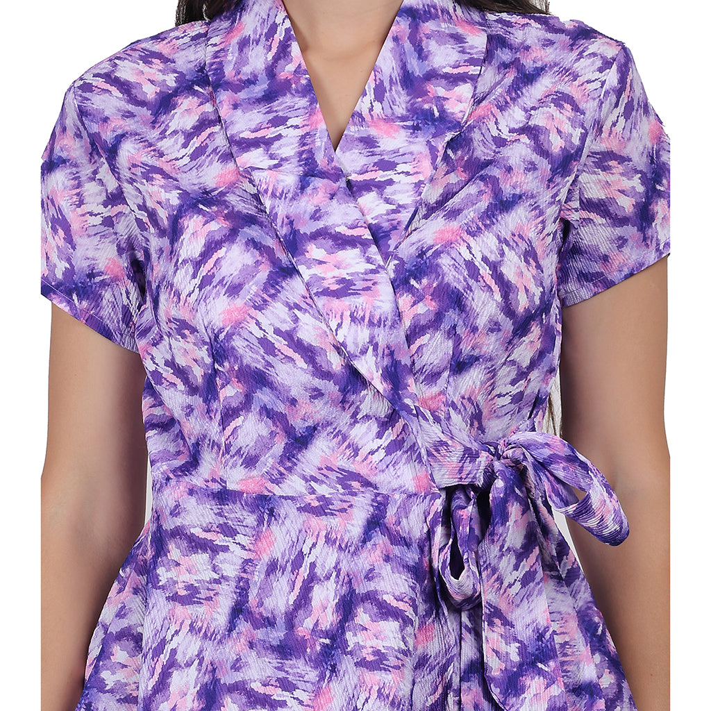 Short Sleeve Purple Top image 4