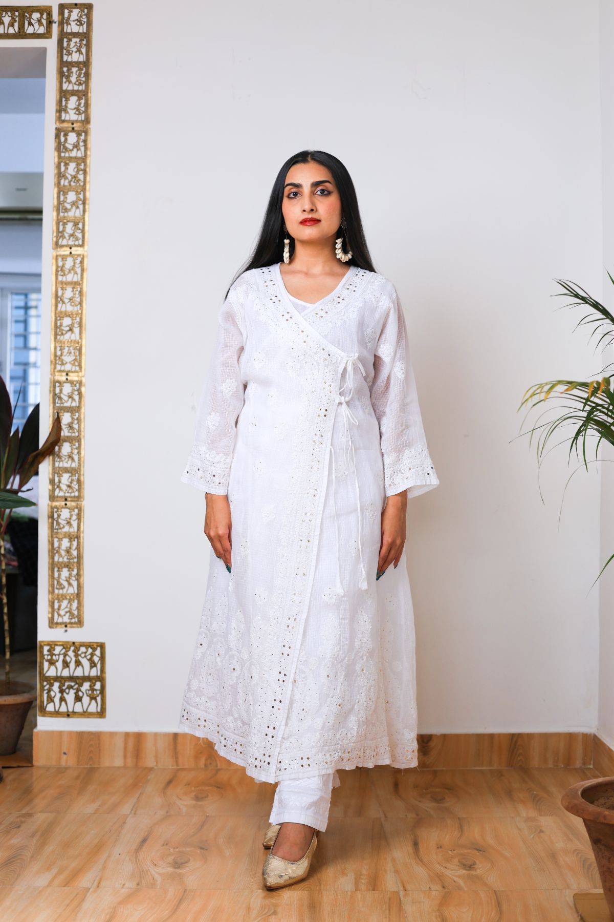 Noor Angrakha Cotton Kurta