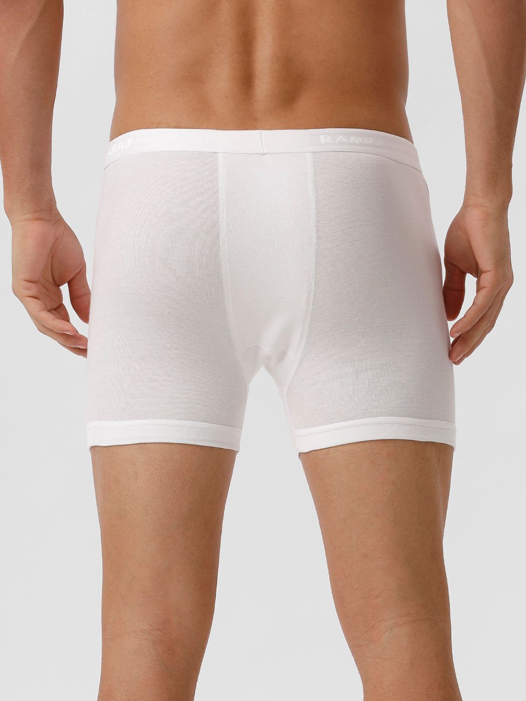 Men 100% Combed Cotton White Pocket Trunk Imax Rib (PACK Of 2) image 4