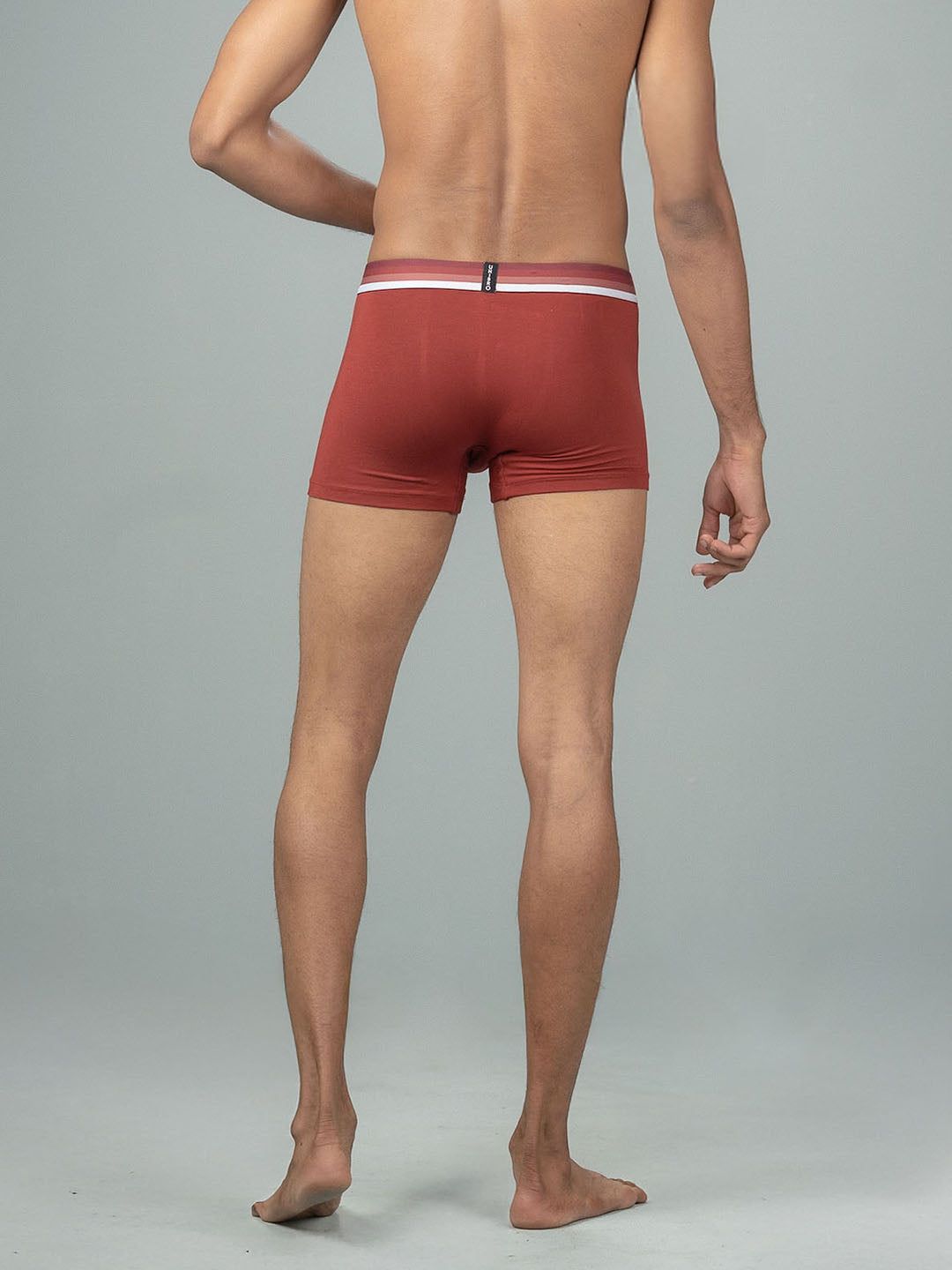 Men Tencel‚ Modal Micro Elastane Stretch Trunk Maroon image 4