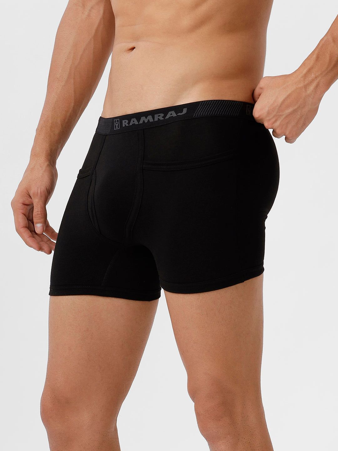 Men Trunks 2 Pcs Combo Cherry And Black Target image 3