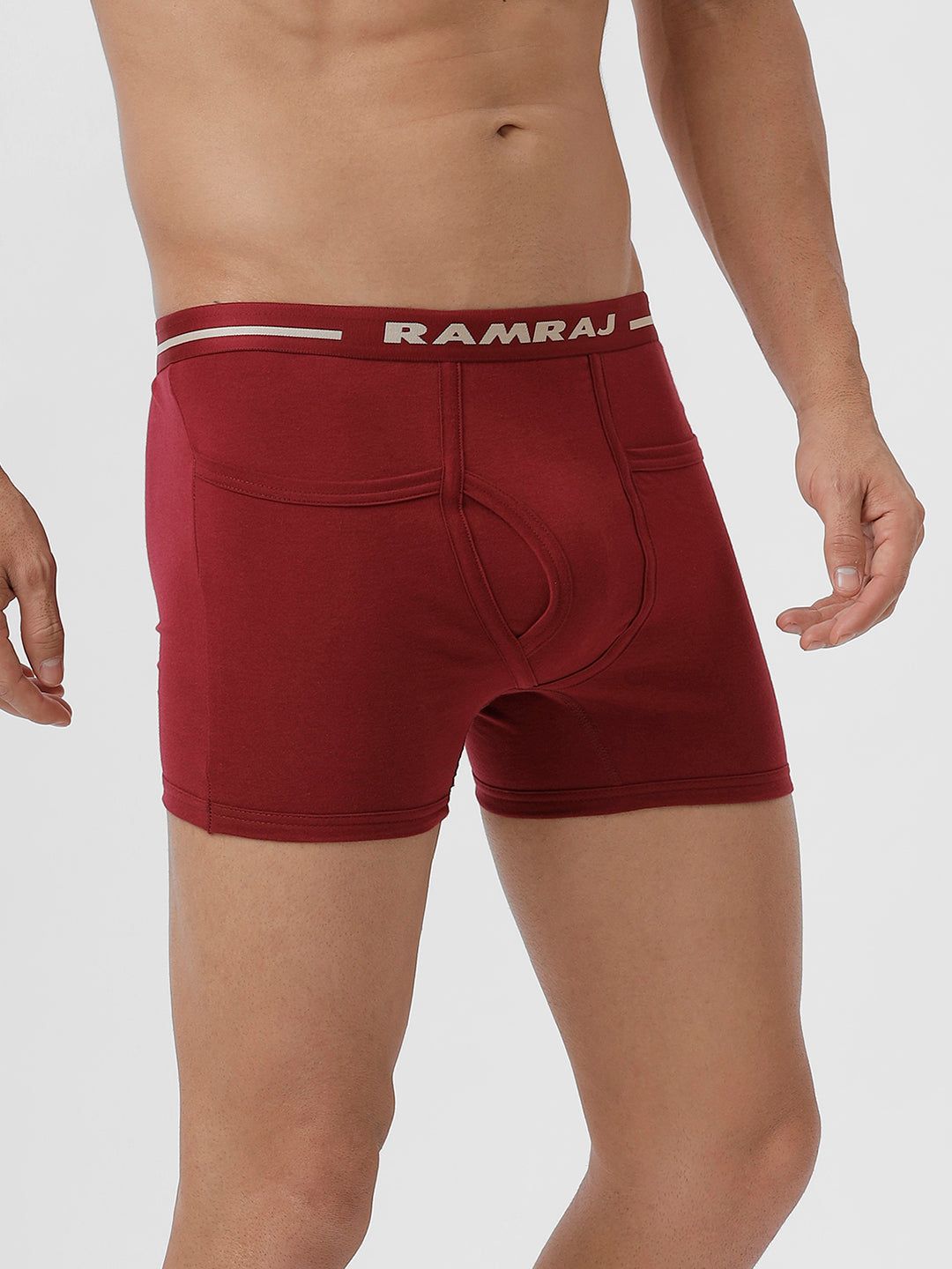 Men Trunks 2 Pcs Combo Cherry And Black Target image 4