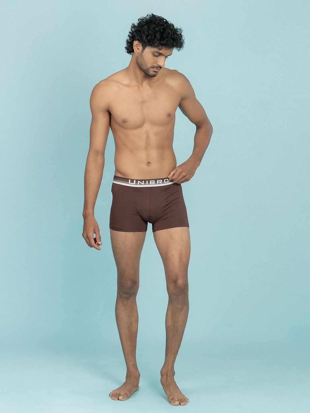 Men Tencel‚modal Micro Elastane Stretch Trunk Coffee Brown