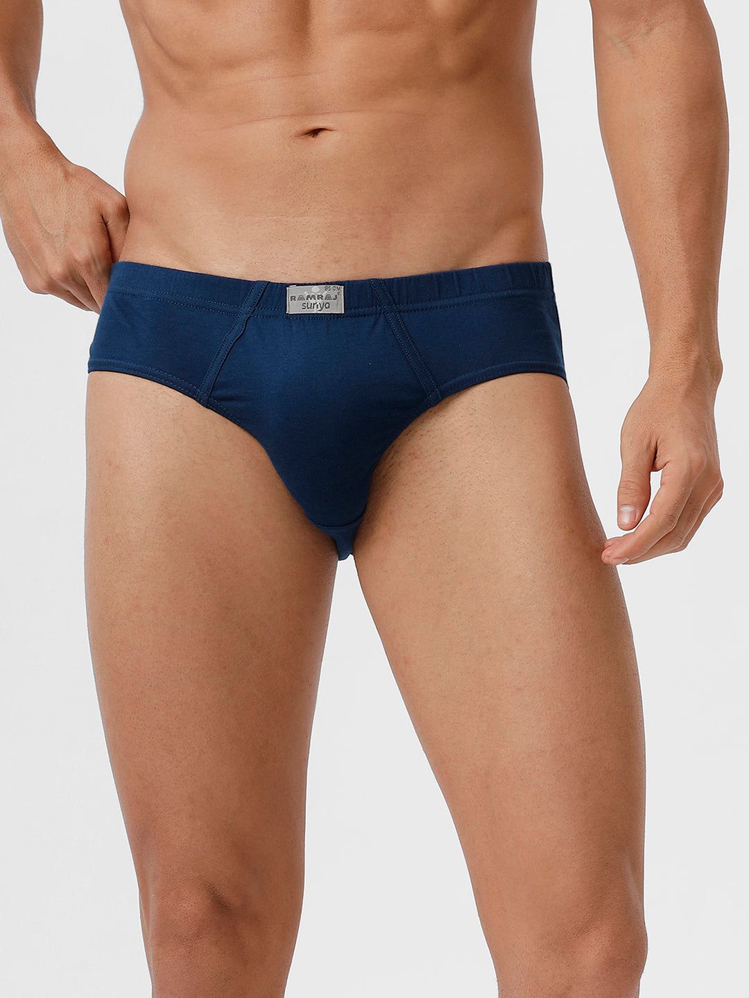Men Briefs Suriya Inner Elastic Spblue Pack Of 2 image 4