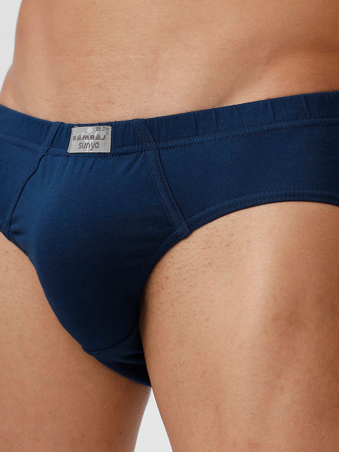 Men Briefs Suriya Inner Elastic Spblue Pack Of 2 image 5