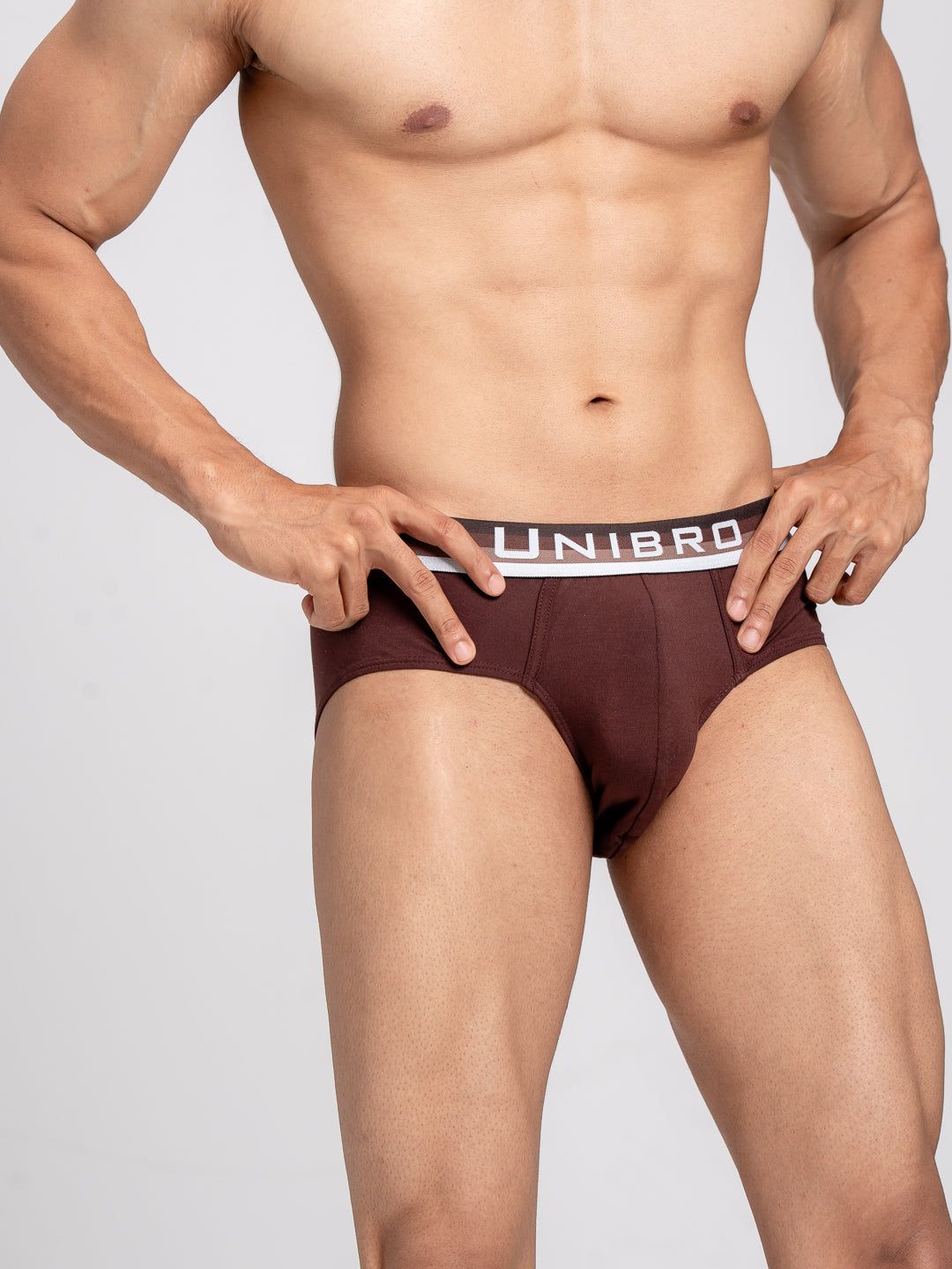 Men Tencel‚modal Micro Elastane Stretch Brief Coffee Brown image 2