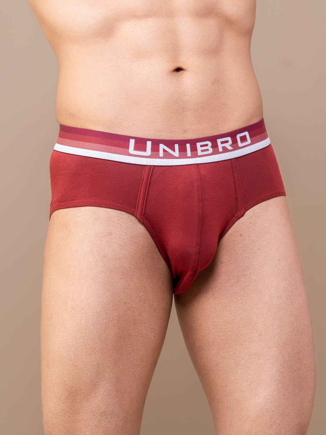 Men Tencel‚modal Micro Elastane Stretch Brief Maroon image 2