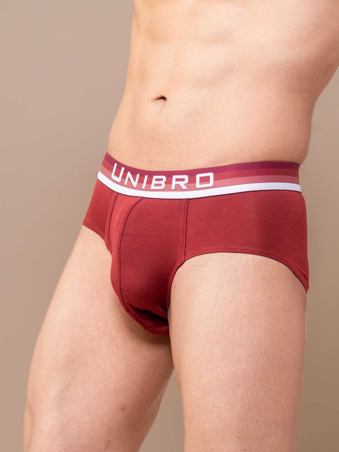 Men Tencel‚modal Micro Elastane Stretch Brief Maroon image 5