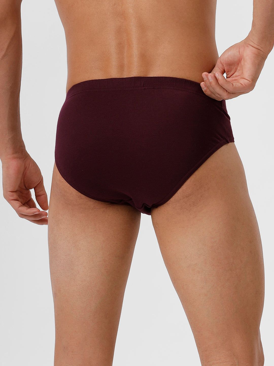 Men Briefs Suriya Inner Elastic Grapewine Pack Of 2 image 5