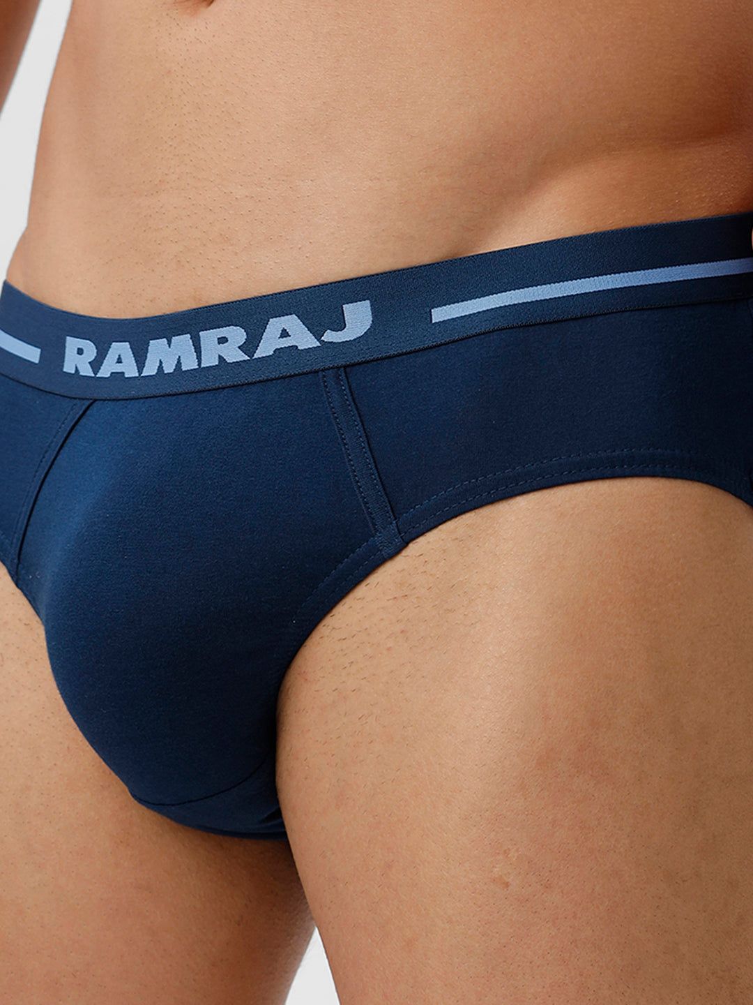 Men Briefs Suriya Outer Elastic Spblue Pack Of 2 image 3