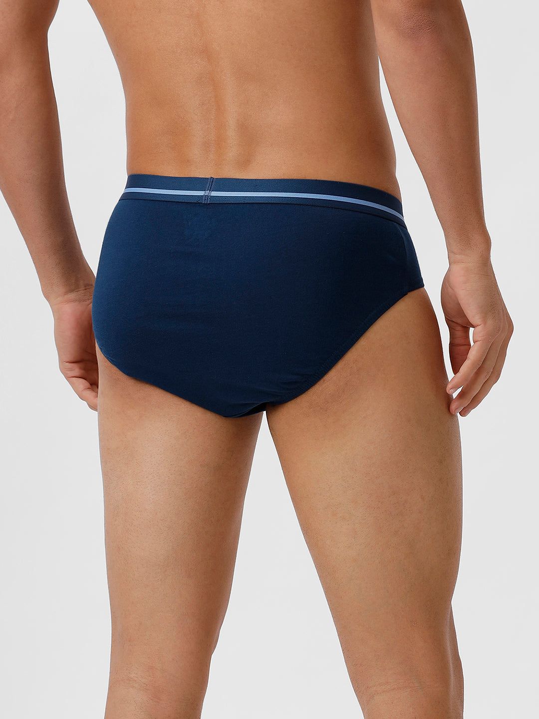 Men Briefs Suriya Outer Elastic Spblue Pack Of 2 image 4
