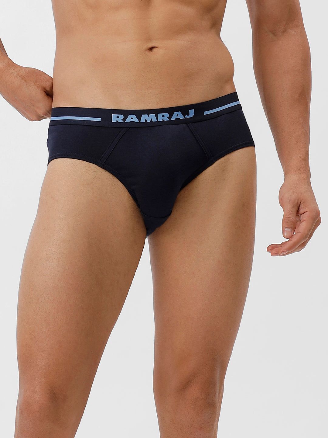 Men Briefs Suriya Outer Elastic Navy Pack Of 2 image 2