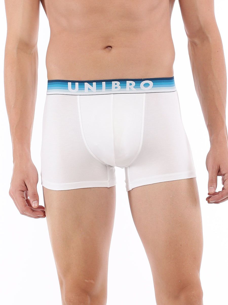 Men Tencel‚modal Fiber Outer Elastic White Trunk image 2