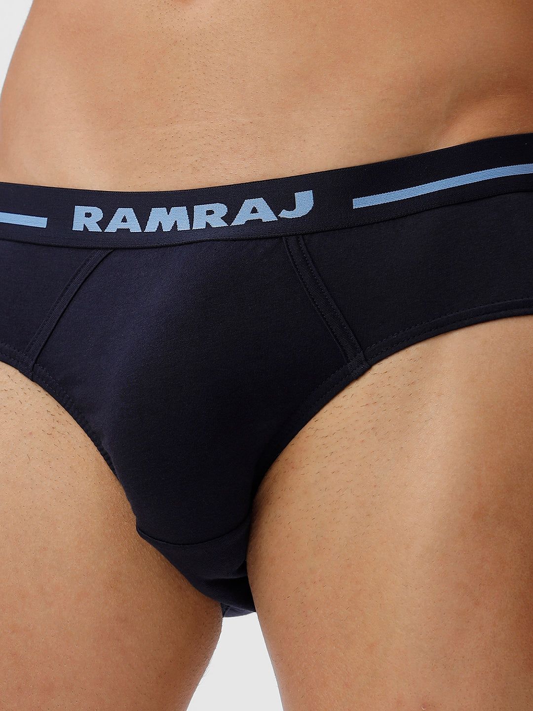 Men Briefs Suriya Outer Elastic Navy Pack Of 2 image 3