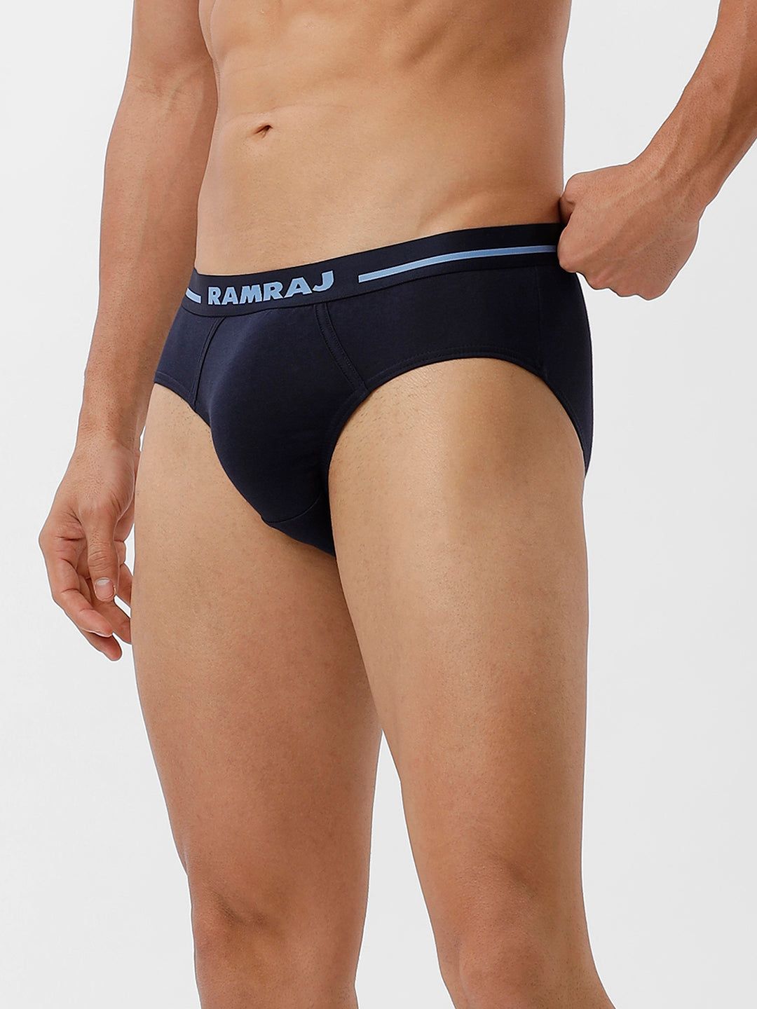 Men Briefs Suriya Outer Elastic Navy Pack Of 2 image 4