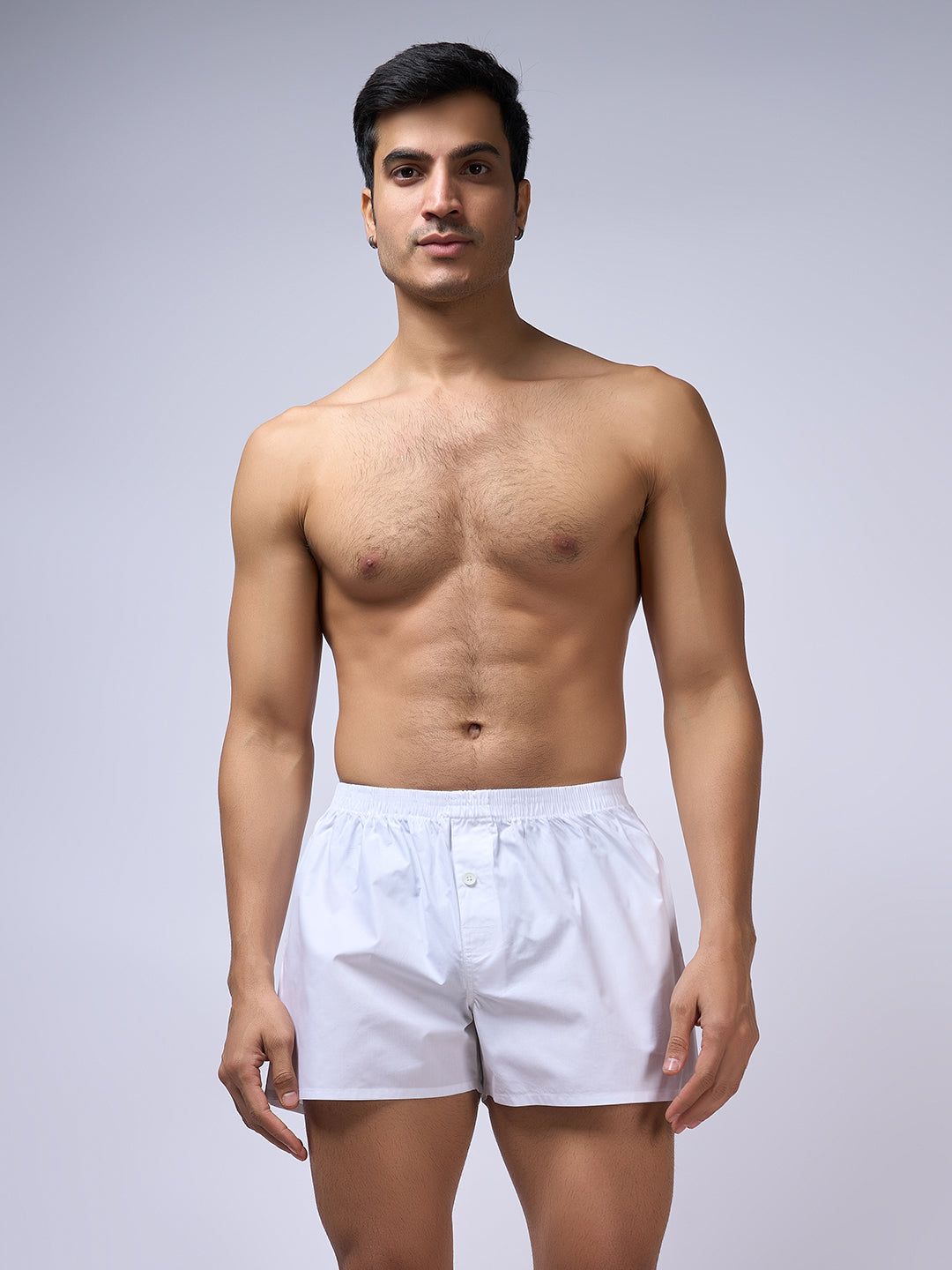 Men Woven White Boxers Ever Free ( Pack Of 2) image 2