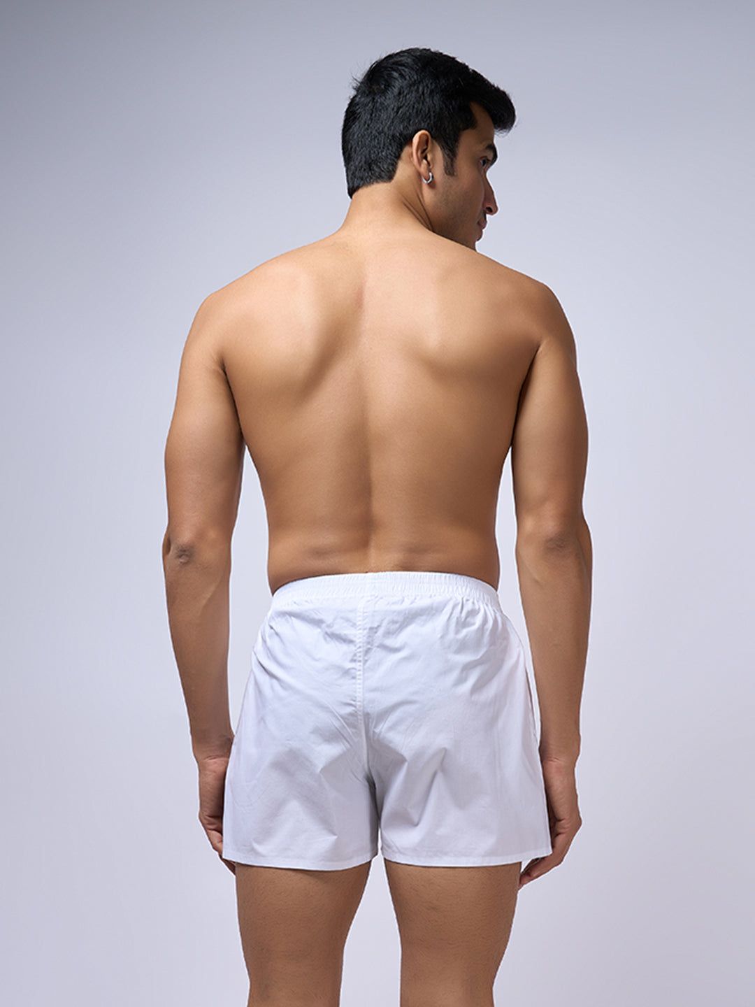 Men Woven White Boxers Ever Free ( Pack Of 2) image 4