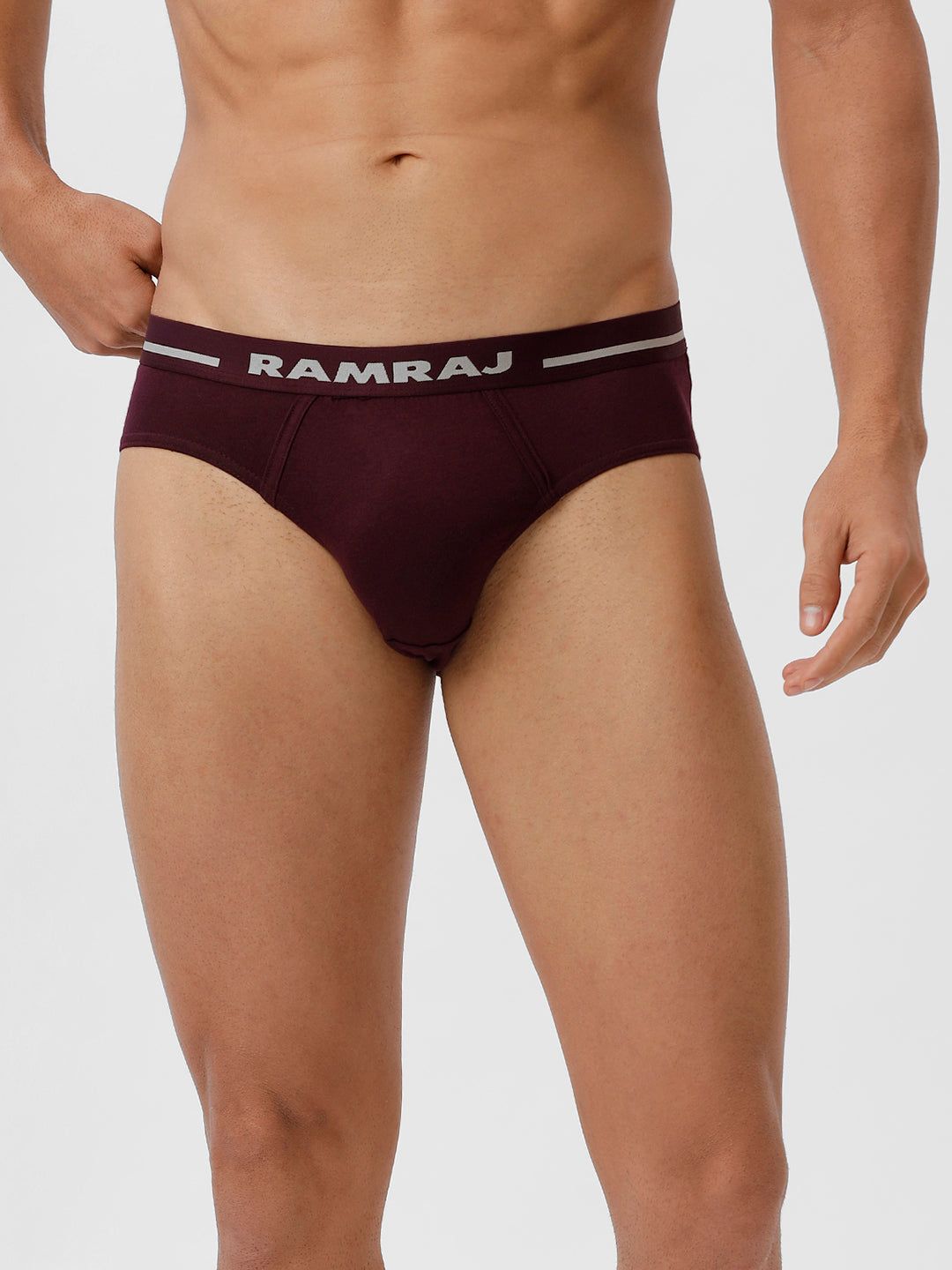 Men Briefs Suriya Outer Elastic Grapewine Pack Of 2 image 2