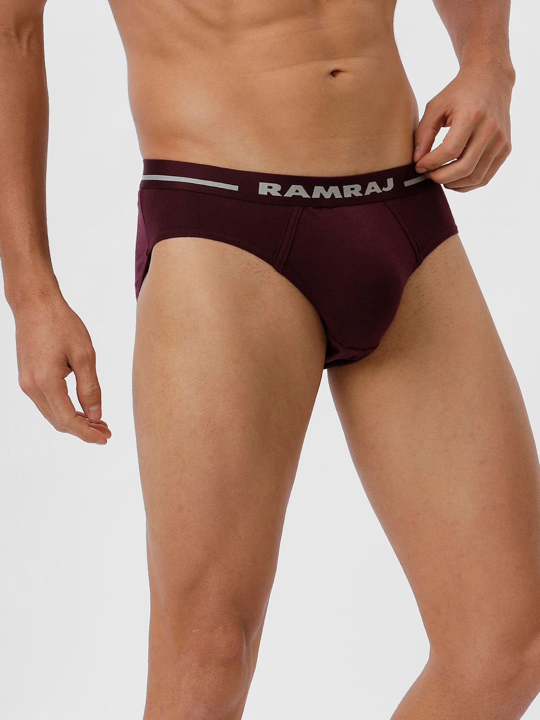 Men Briefs Suriya Outer Elastic Grapewine Pack Of 2 image 3