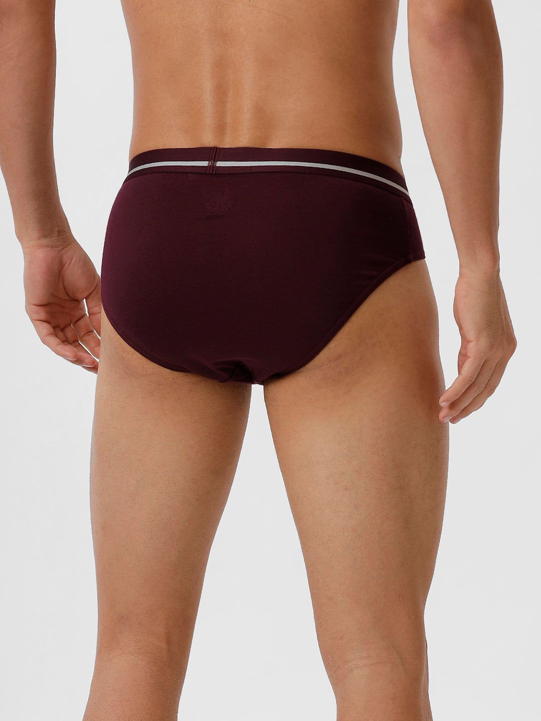 Men Briefs Suriya Outer Elastic Grapewine Pack Of 2 image 4