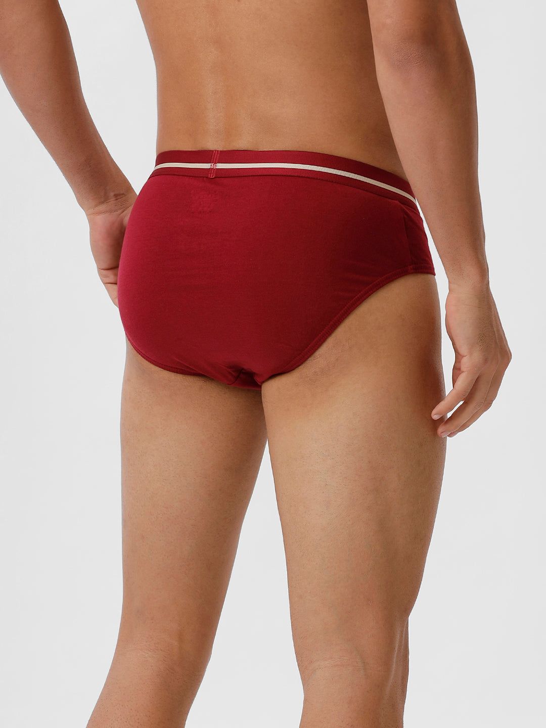 Men Briefs Suriya Outer Elastic Cherry Pack Of 2 image 4
