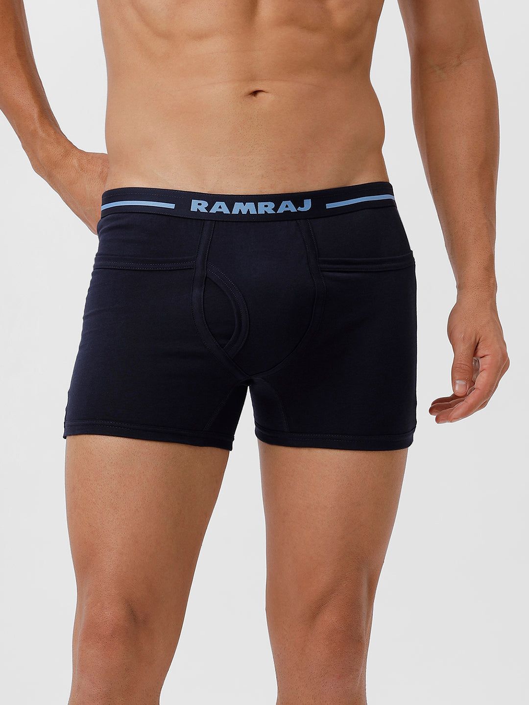 Men Pocket Trunks Target Navy Pack Of 2 image 2