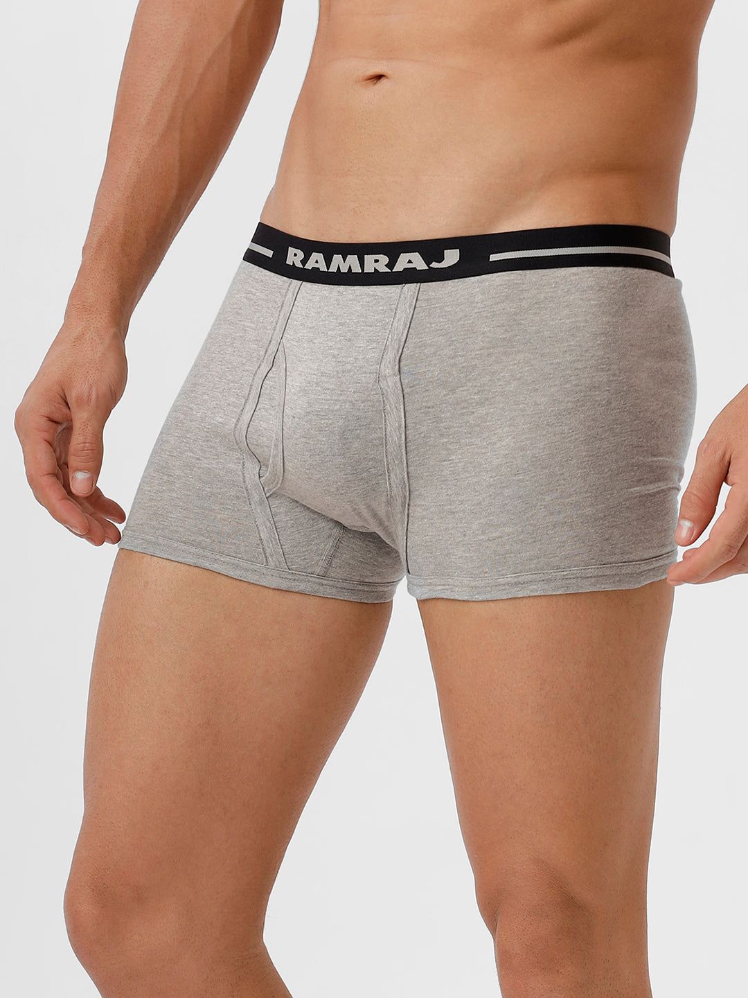 Men Trunk Oe Without Pocket Greymelange Vintrack Pack Of 2 image 2
