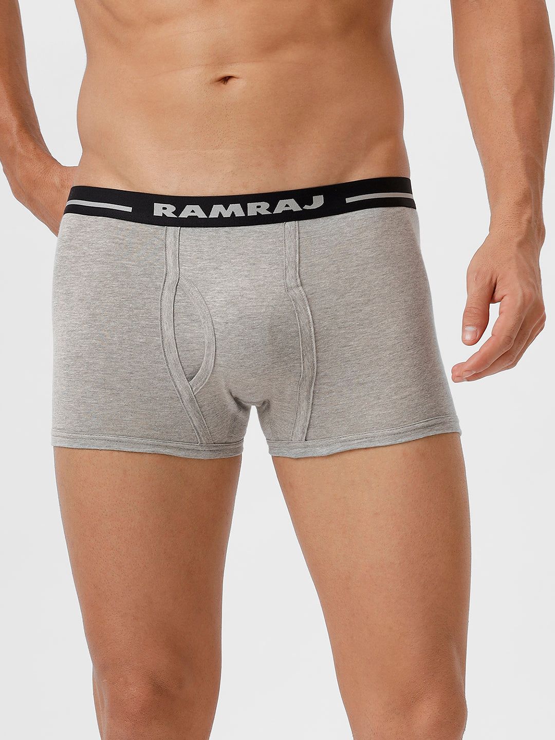 Men Trunk Oe Without Pocket Greymelange Vintrack Pack Of 2 image 4