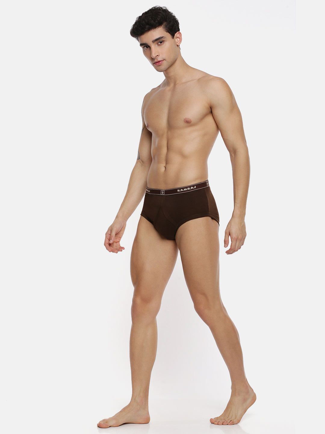 Men 100% Combed Cotton Assorted Colour Outer Elastic Arrow Y Brief (PACK Of 2) image 4
