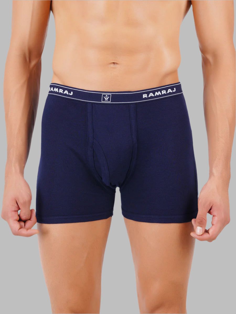 Men 100% Combed Cotton Assorted Colour Without Pocket Trunk Imax Rib (PACK Of 2) image 2