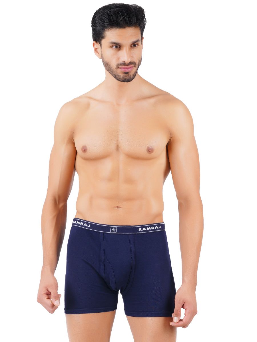 Men 100% Combed Cotton Assorted Colour Without Pocket Trunk Imax Rib (PACK Of 2) image 3