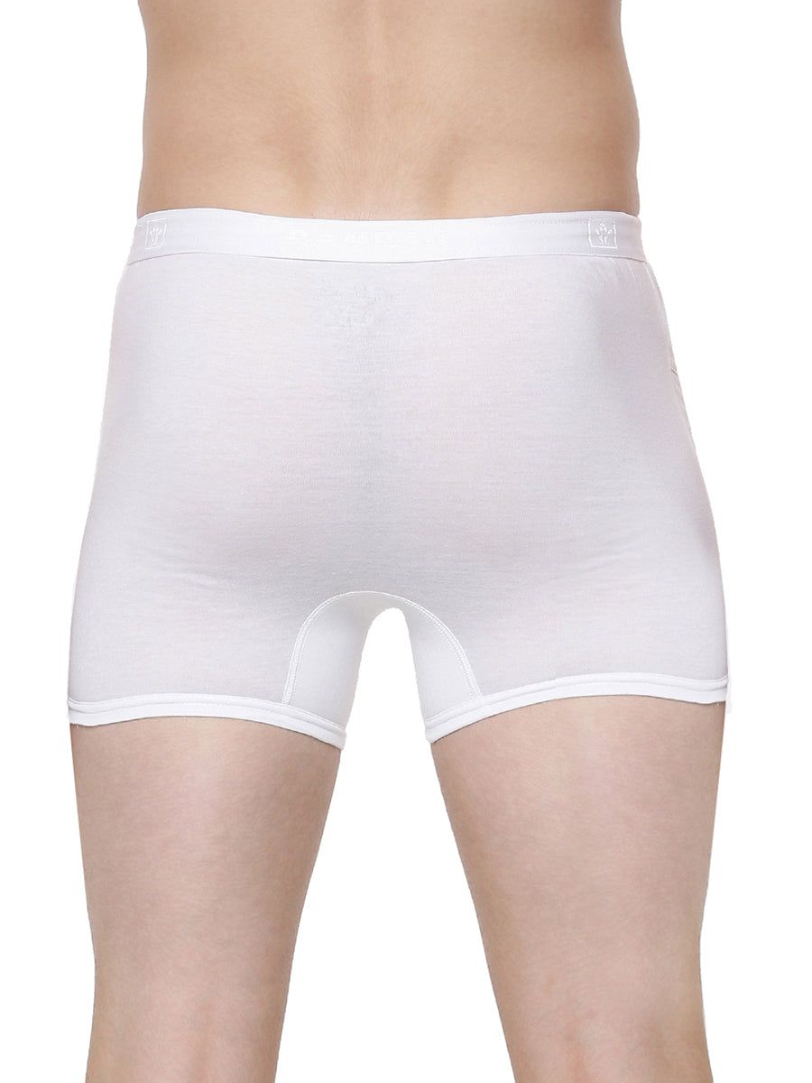 Men 100% Combed Cotton White Pocket Trunk Target (PACK Of 2) image 4