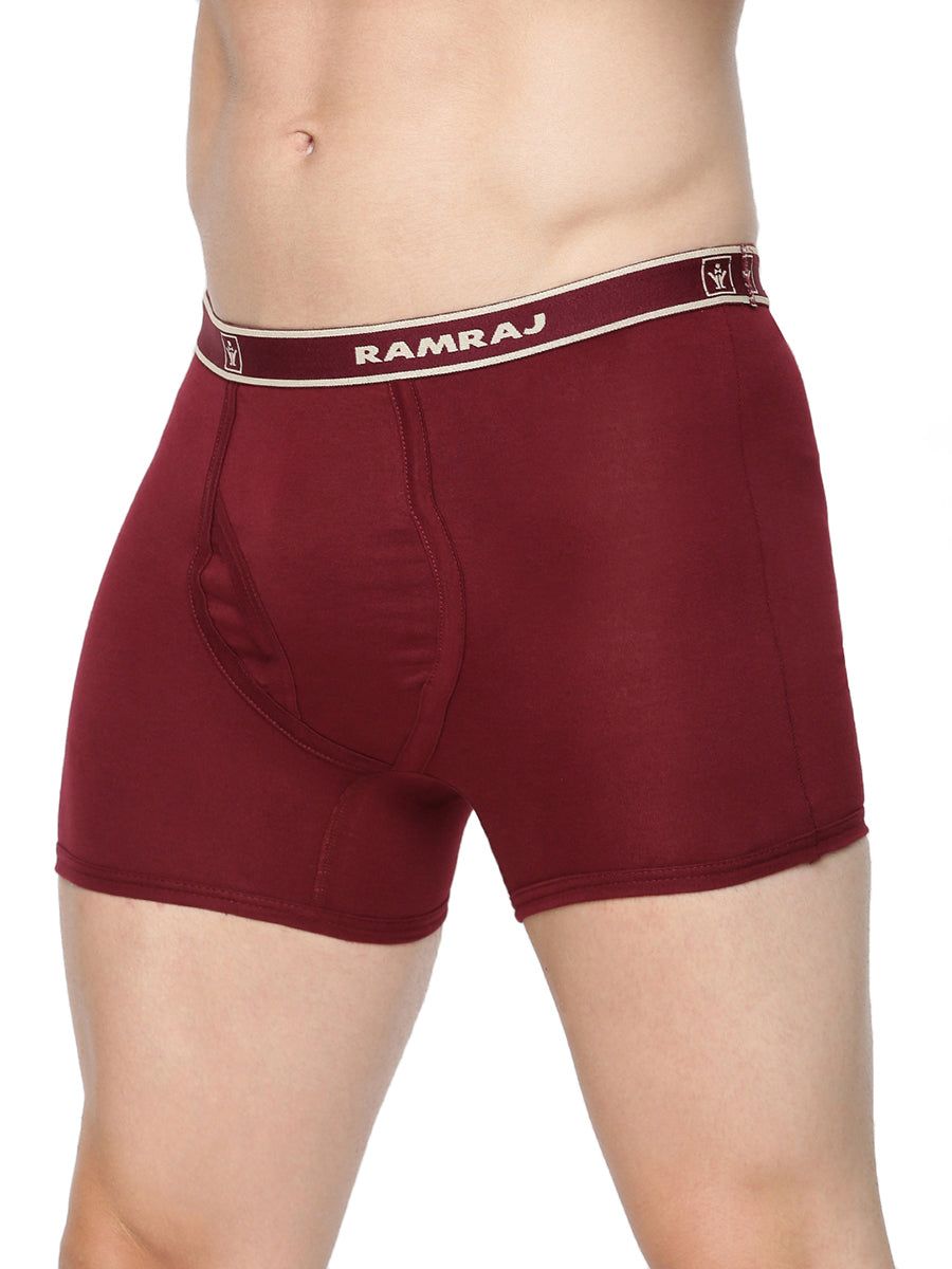 Men 100% Combed Cotton Assorted Colour Without Pocket Trunk Target (PACK Of 2) image 4